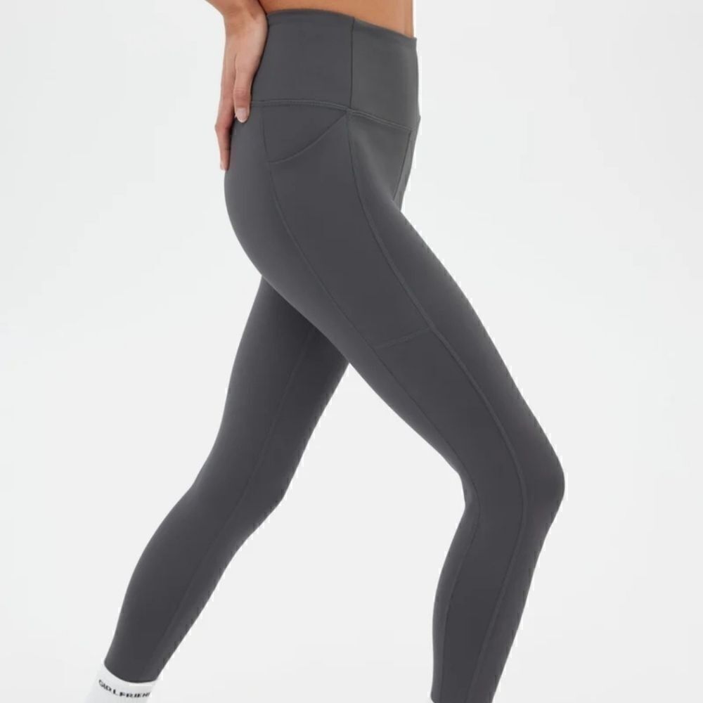 Girlfriend Collective Moon Compressive Pocket Leggings xs grey